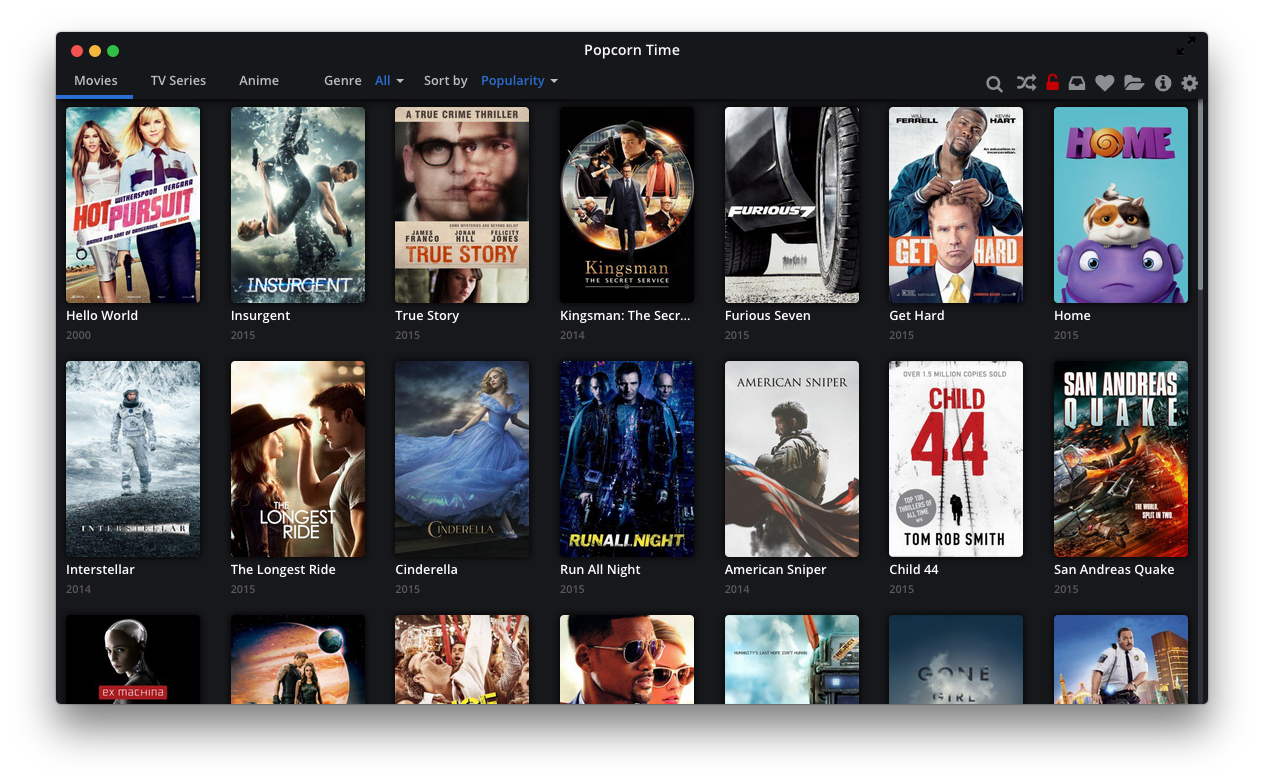 Popcorn Time Content Spoofing