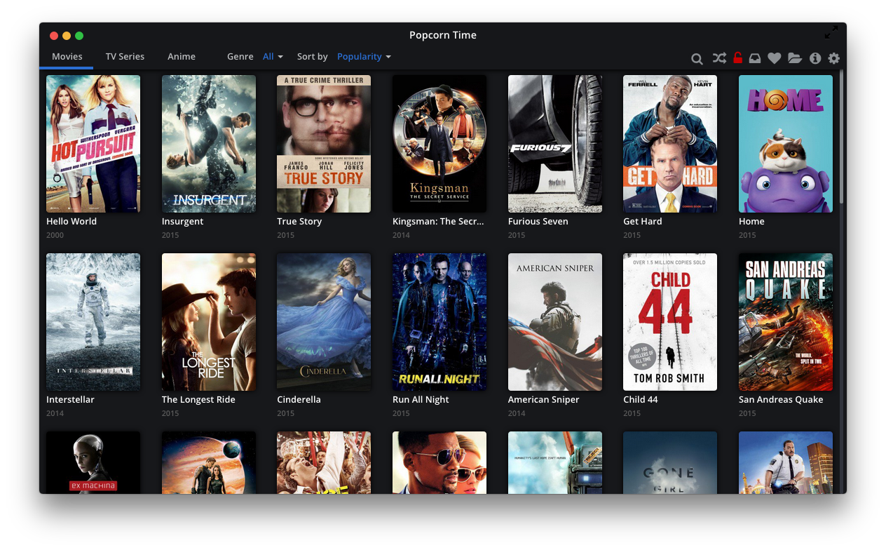 Popcorn Time Review - Watch Movies, TV series and Anime Online