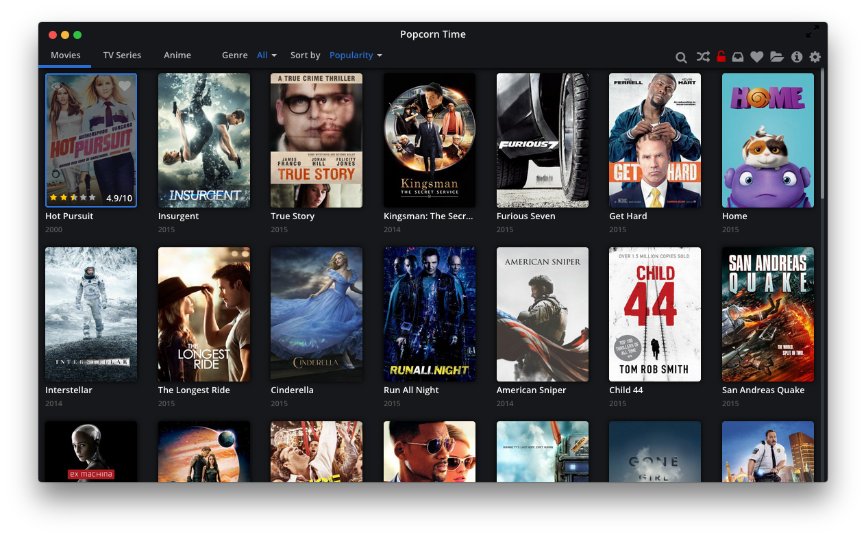 Grab some popcorn and launch Popcorn Time