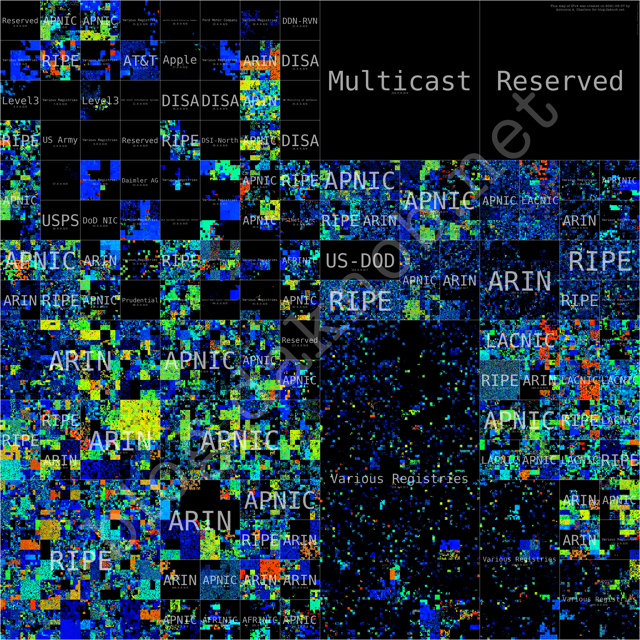 The map of IPv4 as of May
2021